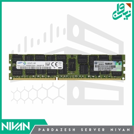 HP 16GB (1x16GB) Dual Rank x4 PC3-14900R (DDR3-1866) Registered CAS-13 Memory Kit (708641-B21)